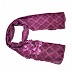 Heavy Lace Hijab With Kite Shaped Diamond Work - Purple